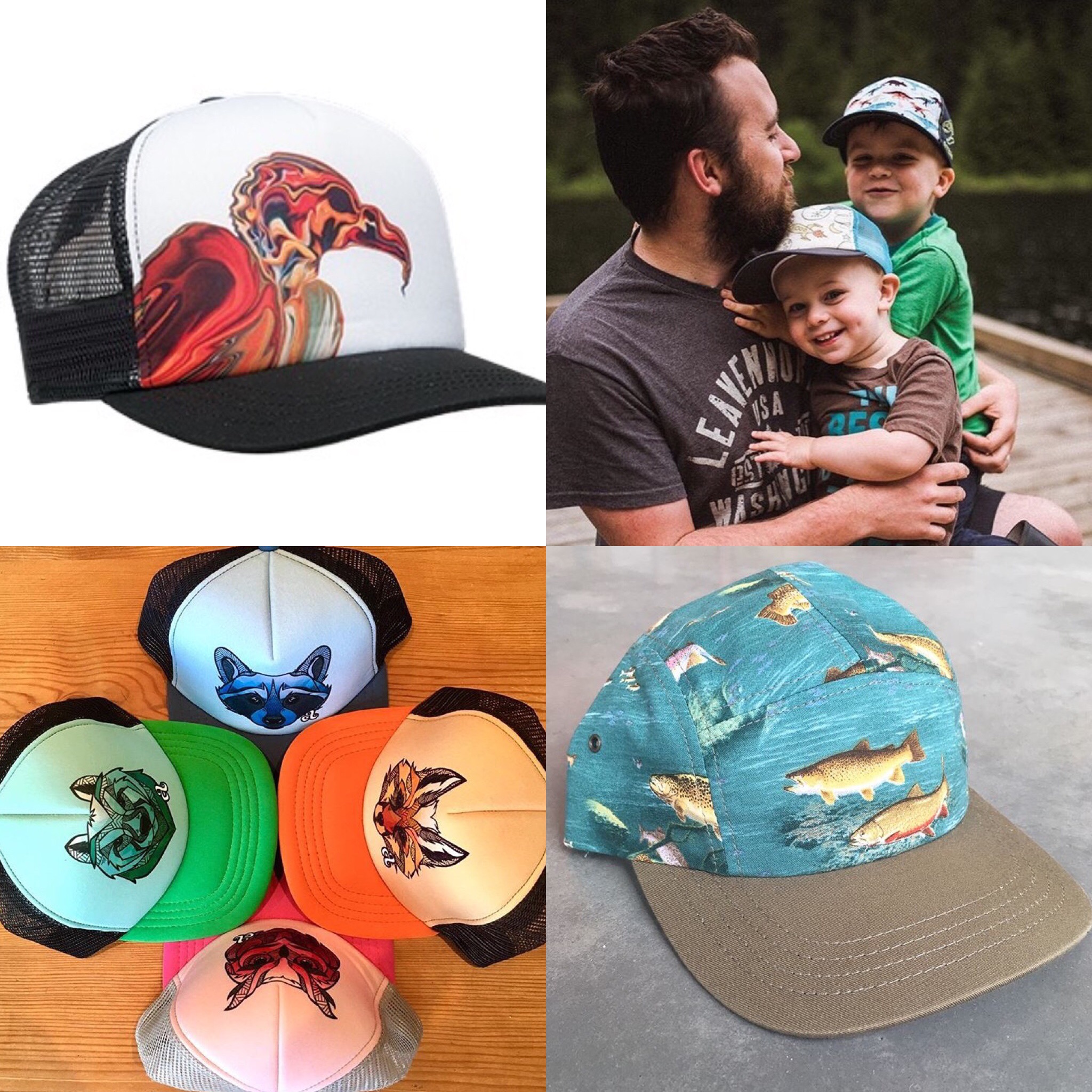 Artistic design hats for gifts