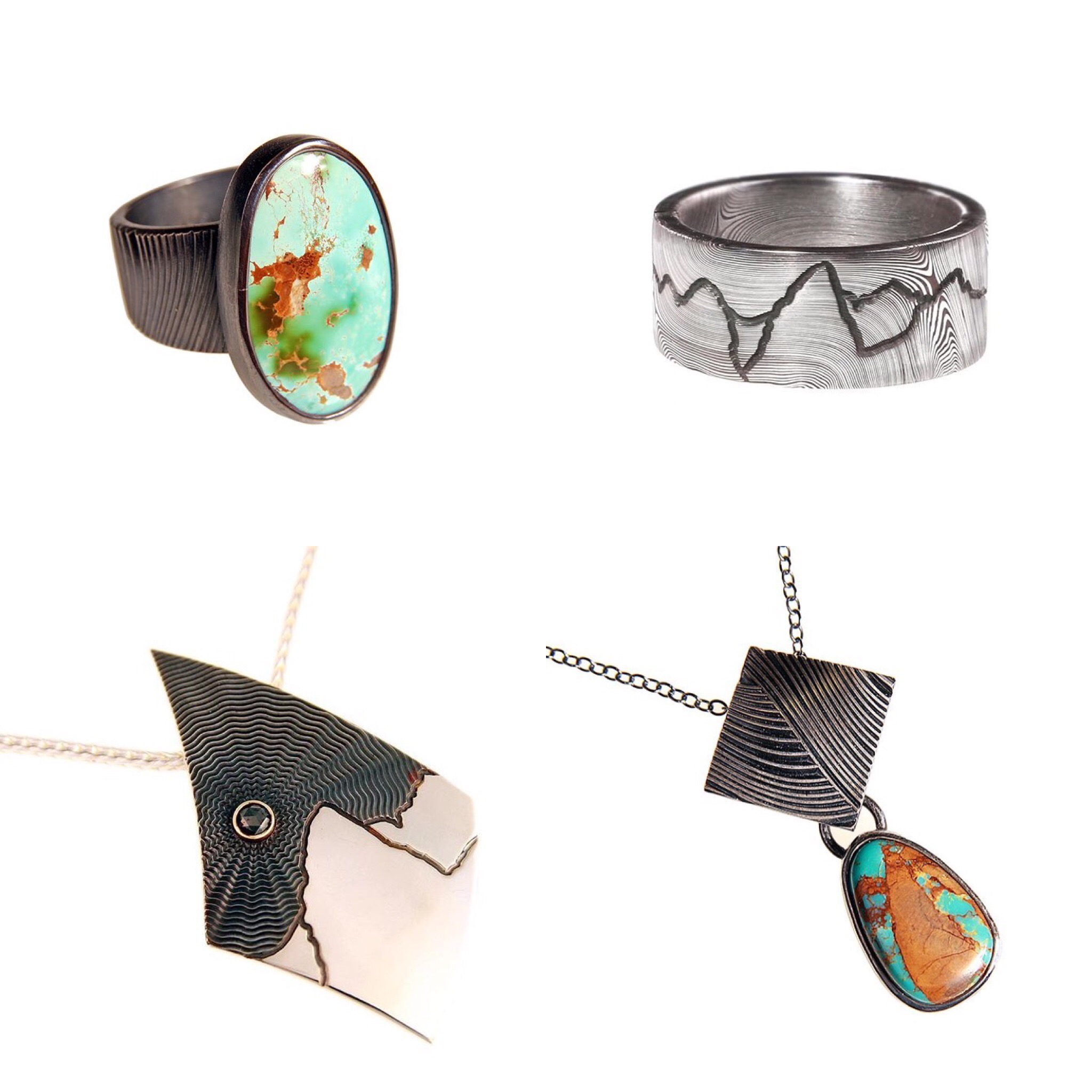Mountain inspired jewelry