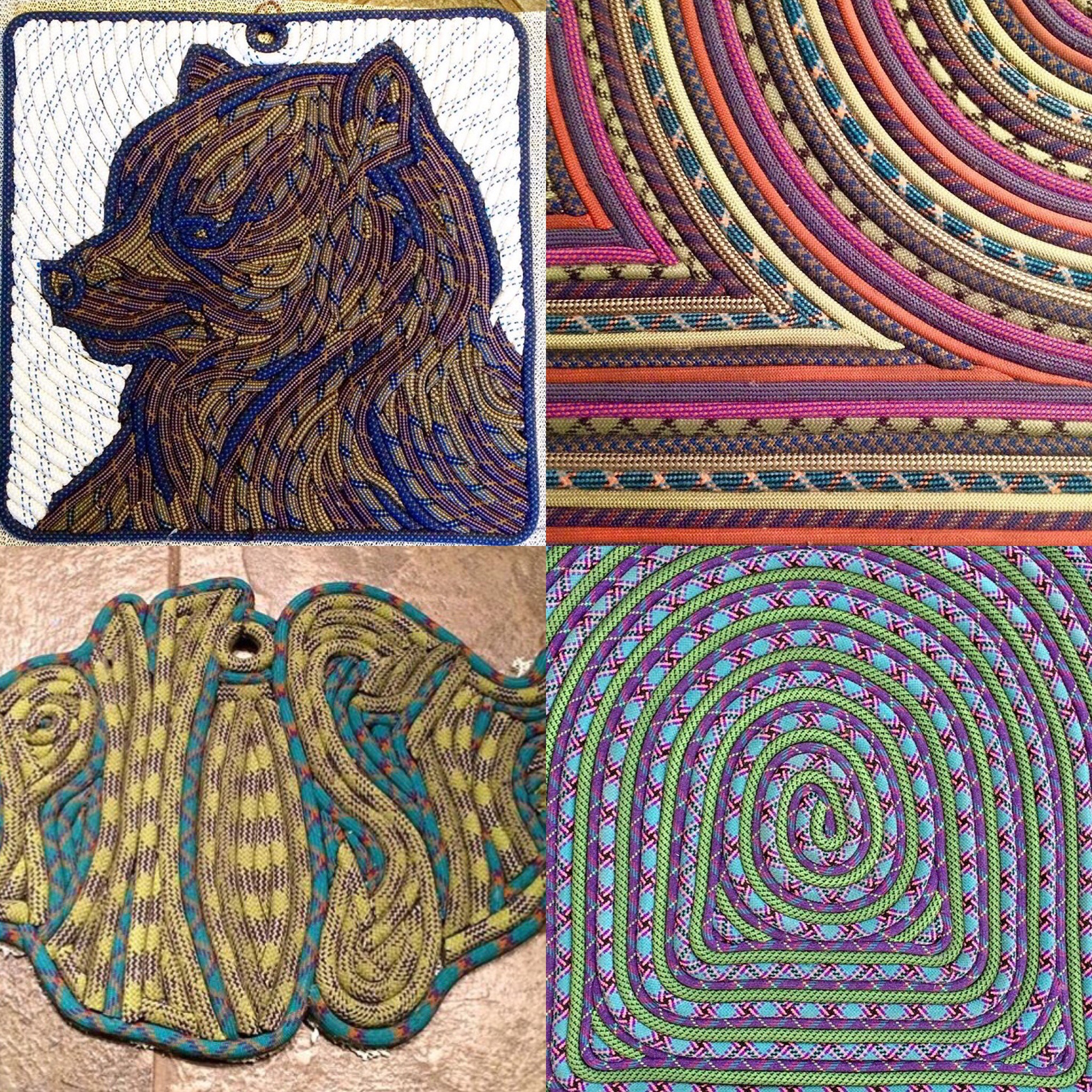 Recycled rope artwork