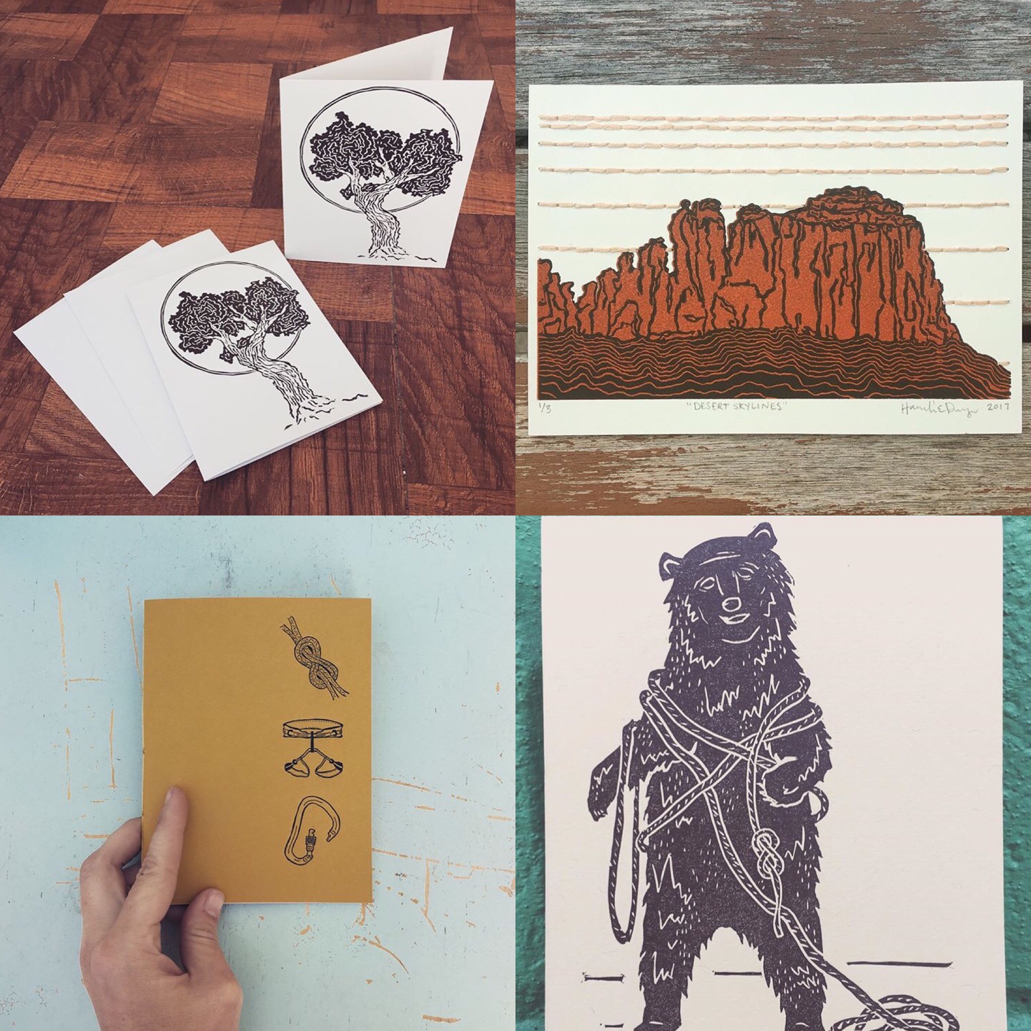 Outdoor themed cards