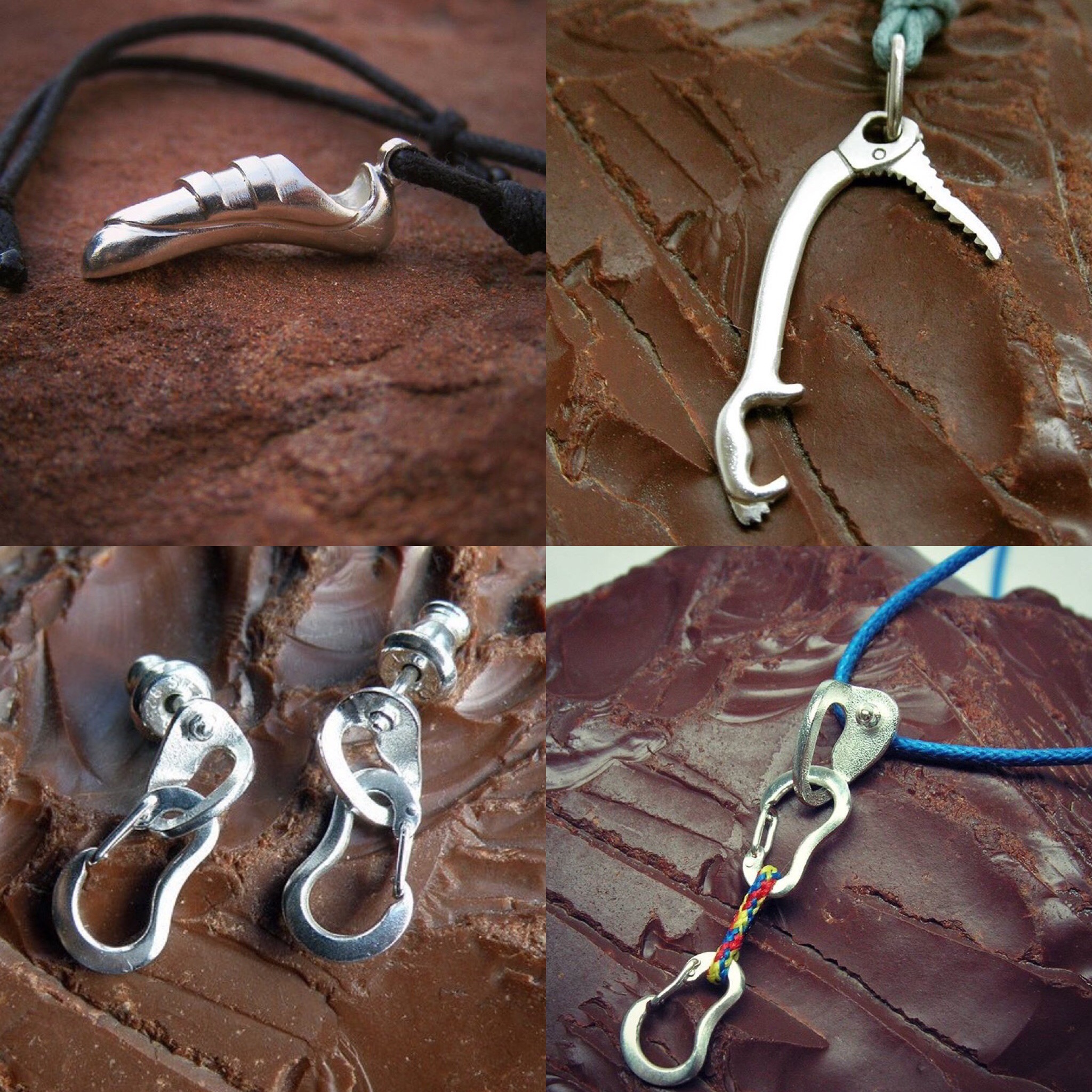 Climbing gear jewelry