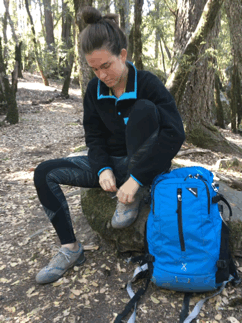 Pooping in the woods