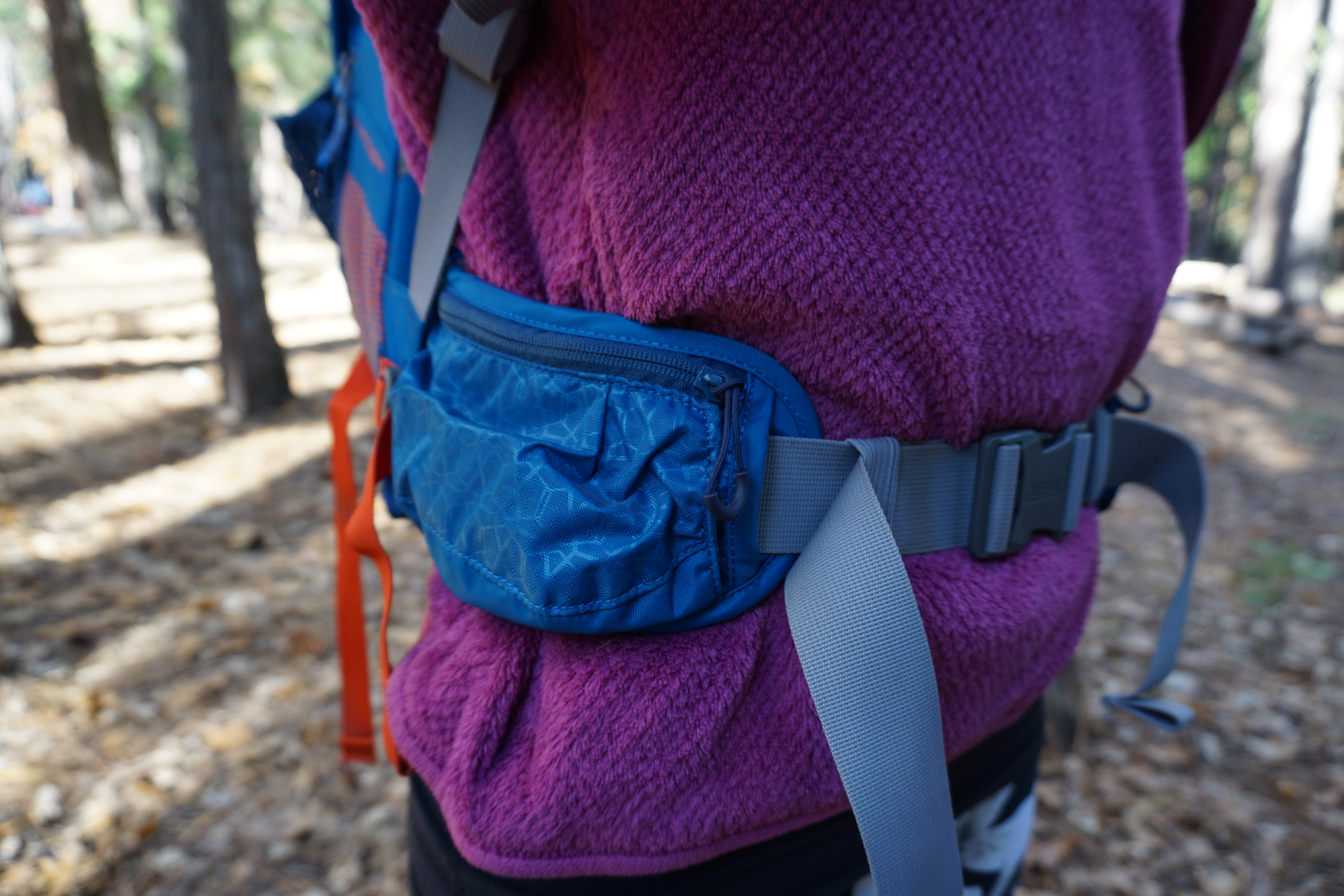 How to Fit a Pack: Hipbelt well seated above the hips