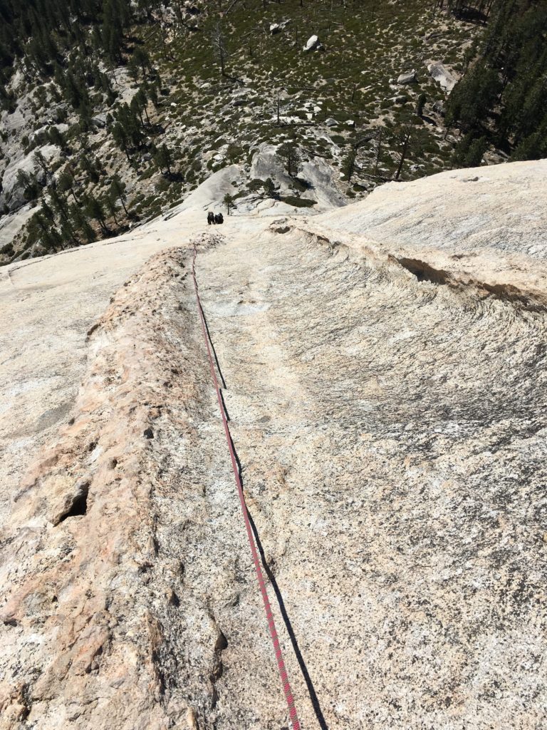 The top of pitch 4 of Snake Dike