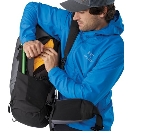 Backpack Features: Side Access Compartment