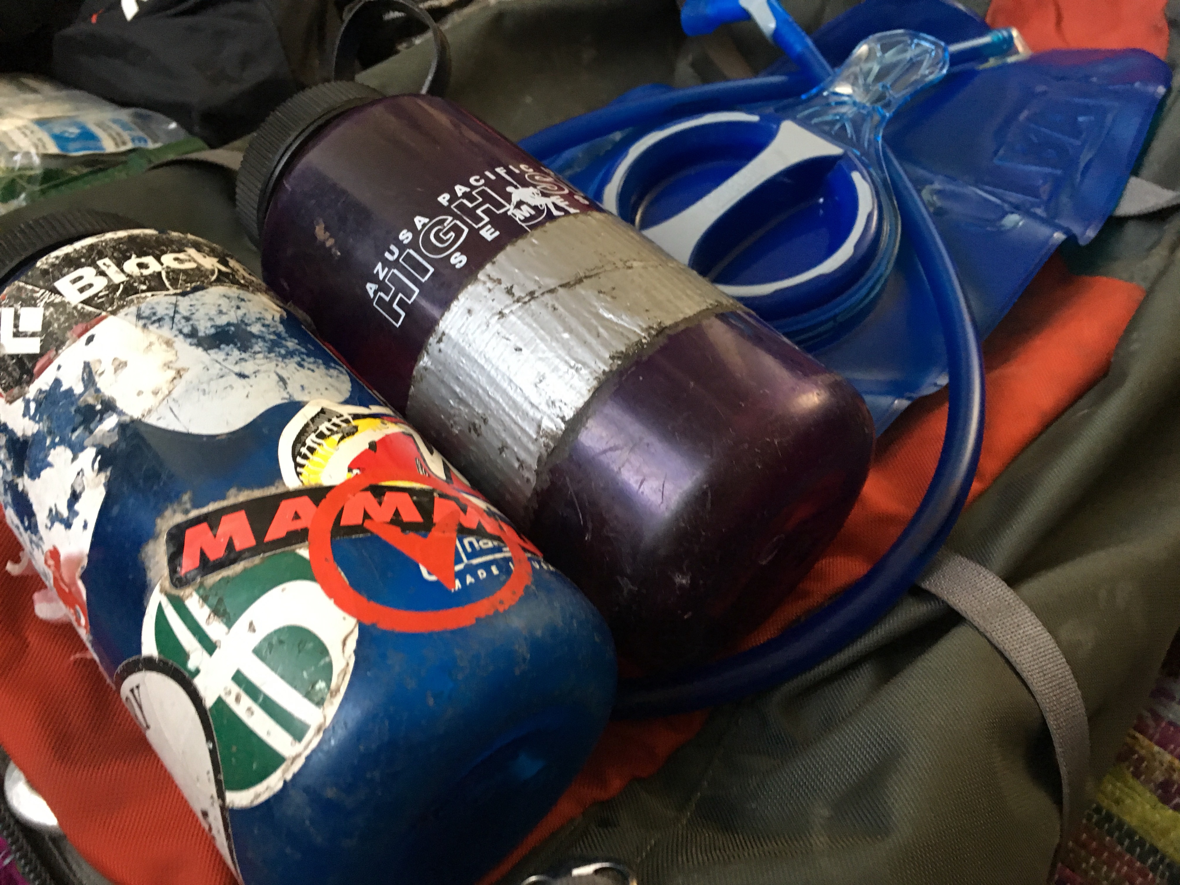 Two nalgenes and a bladder