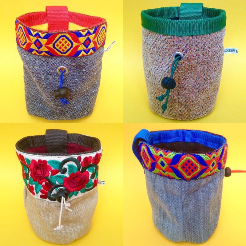 Unique chalk bags from Golden Mountain