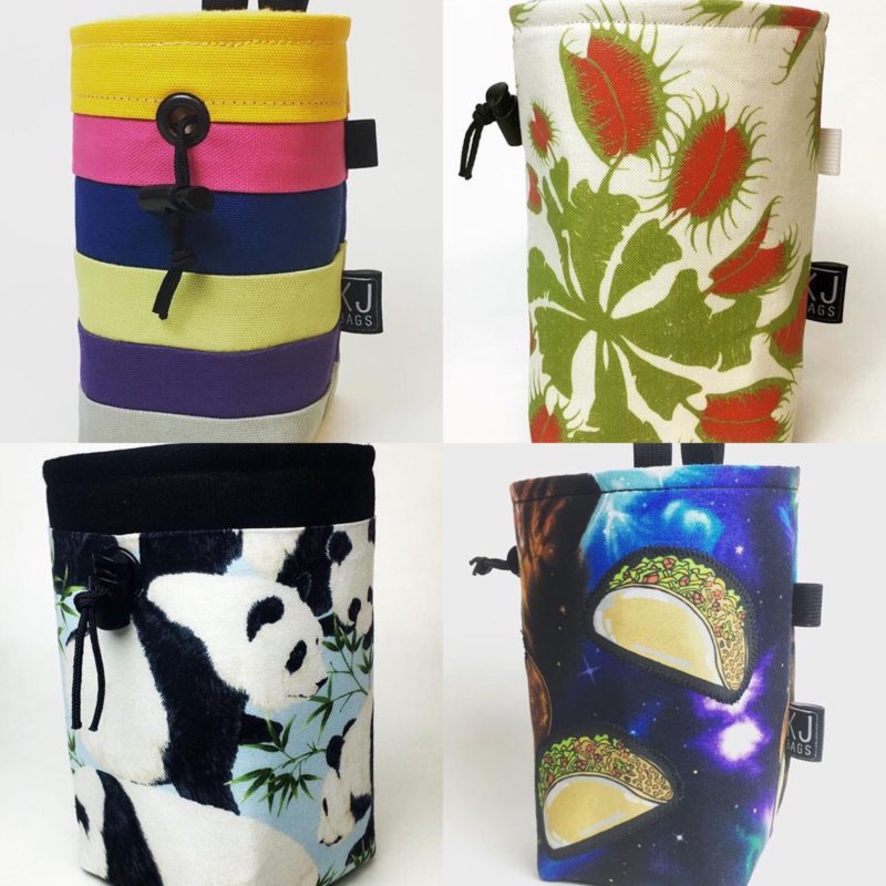 Unique chalk bags from KJ Bags