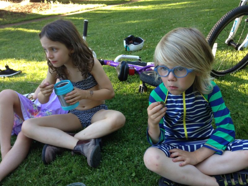 Kid-friendly outdoor adventures require snacks!