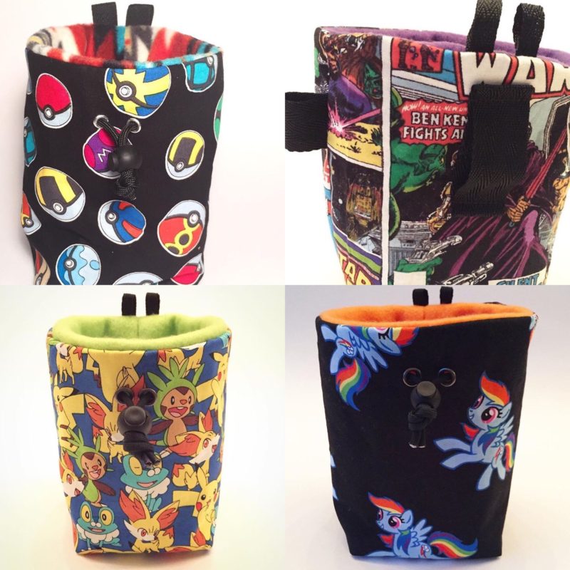 Unique chalk bags from Selvedge Chalk Bags