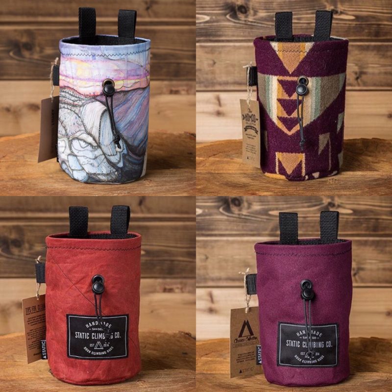 Unique chalks bags from Static Climbing