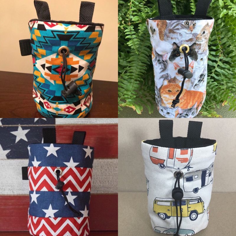 Unique chalk bags from Tiger Chalk Bags