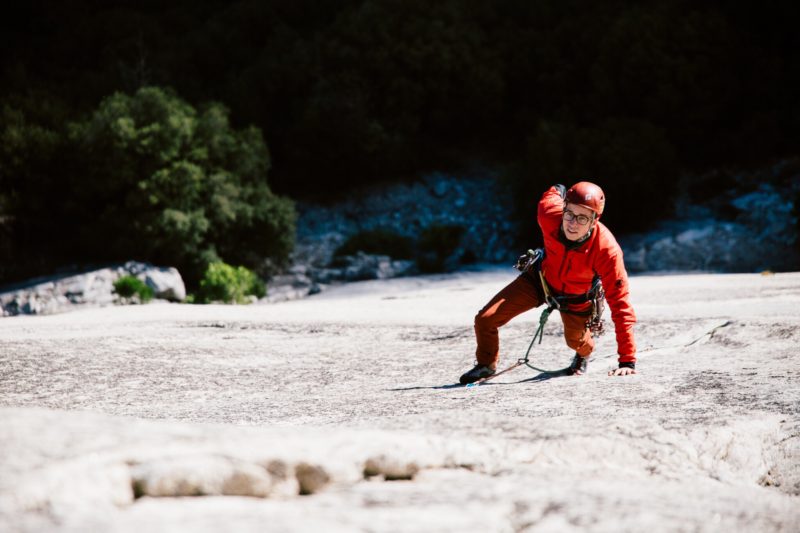What's trad climbing - leading up a crack in Yosemite