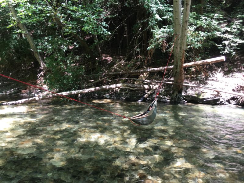 old climbing rope, useful for hanging hammocks