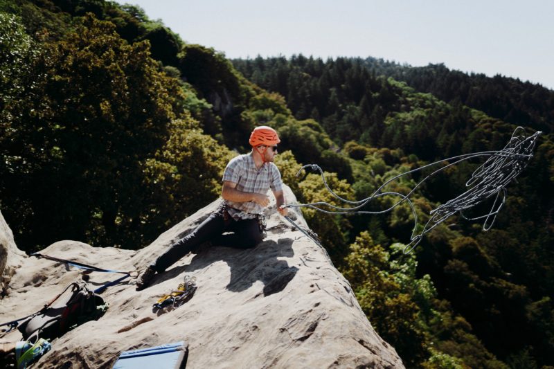 old climbing rope, before it's old