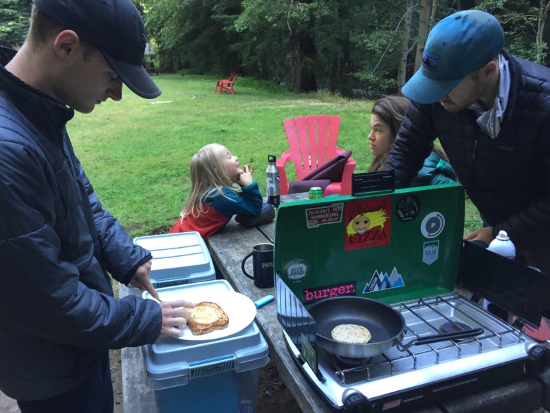 best kids camping cooking breakfast