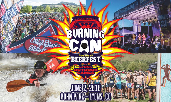 outdoor adventure festivals - Burning can at the lyons outdoor games