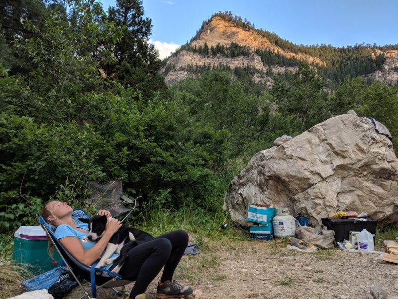 ten sleep climbing guide - camping at ten sleep canyon