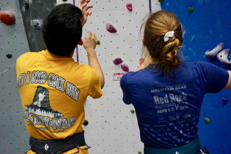 climbing lingo - wearing swag from a faraway crag
