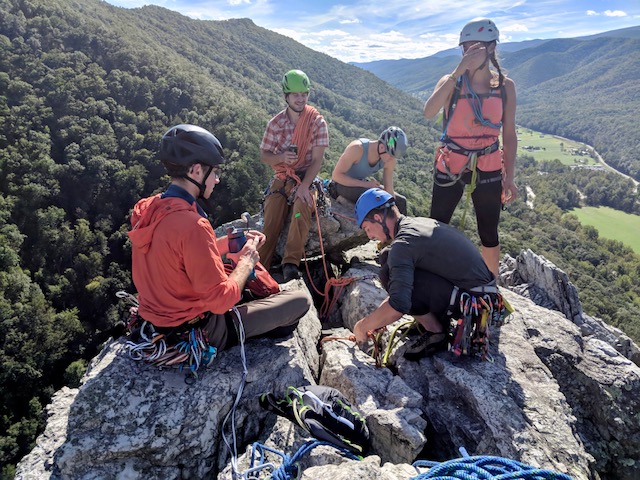 professional rock climbing guide